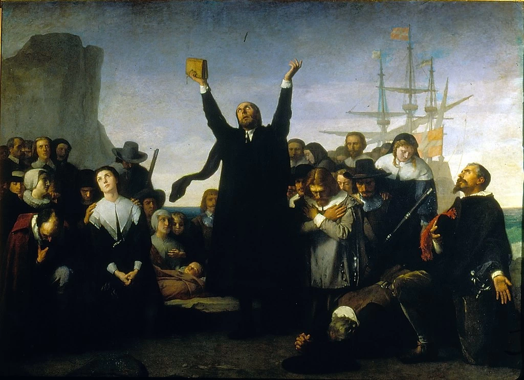 Sbarco dei Puritani in America - Senado de España, Madrid